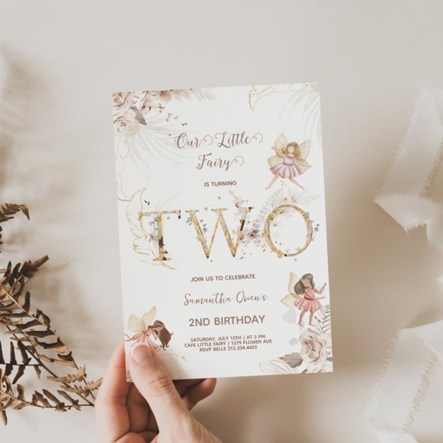 Enchanter fées 2e Invitation anniversaire (Créateur téléchargé)
