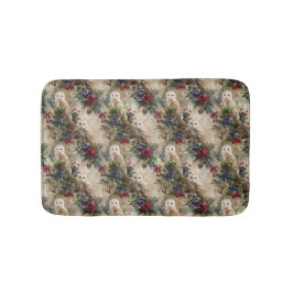 Enchanting Floral Owl Badematte