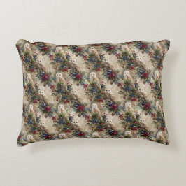 Enchanting Floral Owl Dekokissen