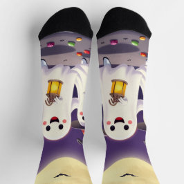 Enchanting Ghost Socks – Irresistibly Spooky Fun Socken