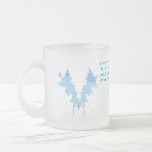 Enchanting Rorschach in Soft Blue for Psychology L Mattglastasse (Links)