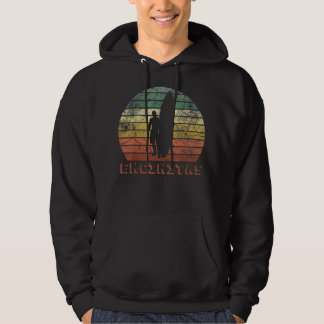 Encinitas Beach California Retro Sunset Vin Hoodie