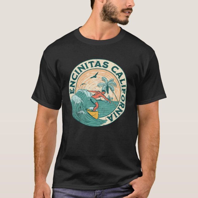 Encinitas California  2 T-Shirt (Vorderseite)