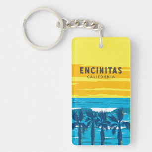 Encinitas California Reisen Vintag Schlüsselanhänger