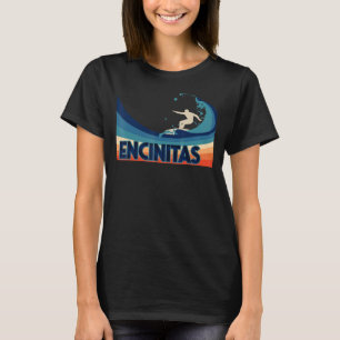 Encinitas California Retro Surf Sailing & Fischen T-Shirt