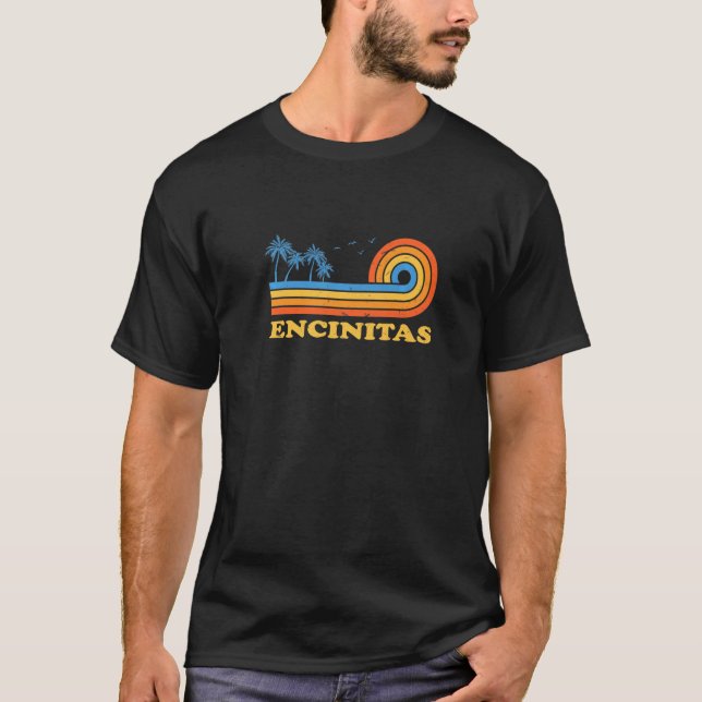 Encinitas California Summer Ca Tropical Encinito T-Shirt (Vorderseite)