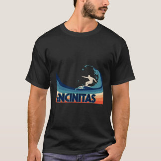 Encinitas Retro Surf Reise Souvenirbekleidung für  T-Shirt