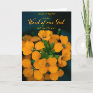 Encouragement Carte de voeux Flower