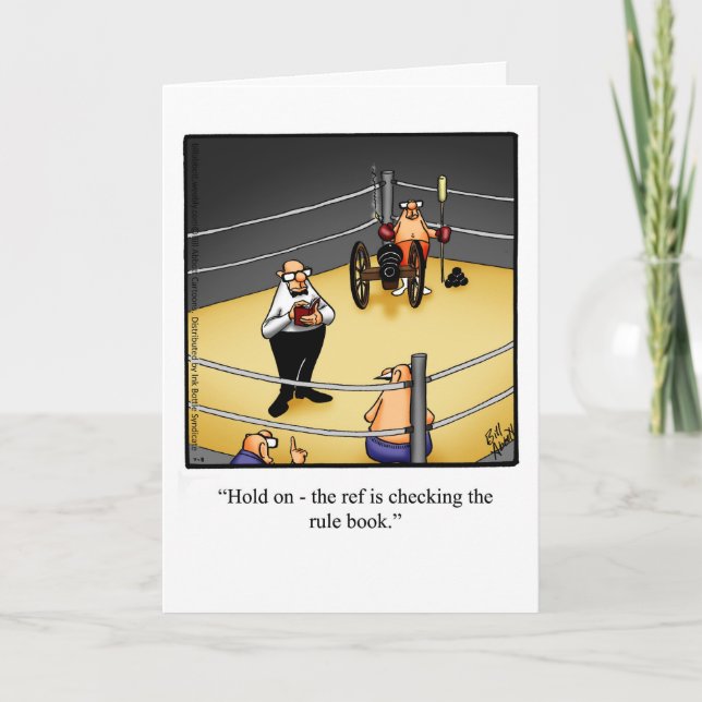 Encouragement Carte de voeux Humour (Devant)
