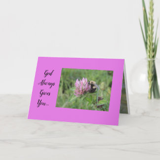 Encouragement de la carte de voeux inspirante