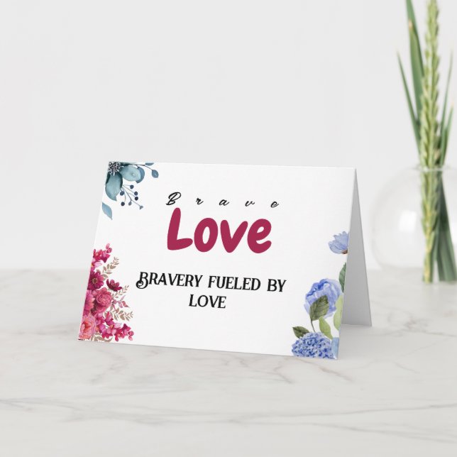 Encouragement de l'amour Cartes de cancer du patie (Devant)