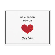 Encouragement des donneurs de sang - Carte postale