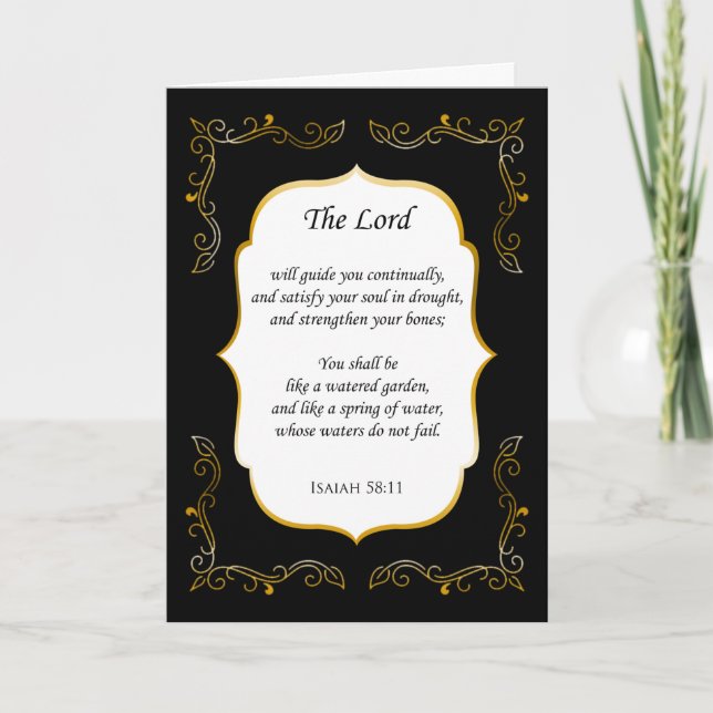 Encouragement florissant Bible Verse Carte de symp (Devant)