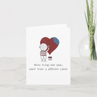 Encouragement juste parce que mignonne carte de vo