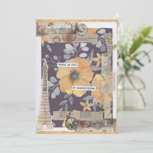 Encouragement positif Carte de voeux inspirante (Debout devant)