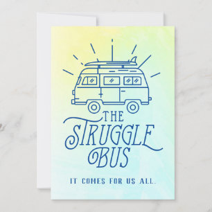 Encouragement pour la carte de bus en lutte