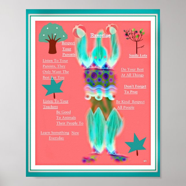 ENCOURAGEMENT POUR LES ENFANTS. Affiche (Devant)