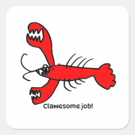 Encouragement Sticker for Kids - Lobster