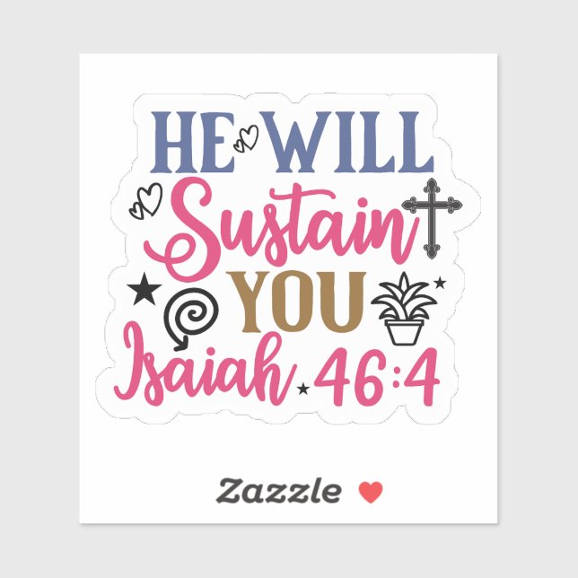 Encouraging Bible Verse Stickers (Feuille)