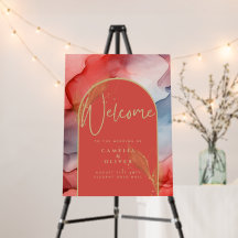 Encre Abstrait Coral Marine Gold Welcome PHOTO