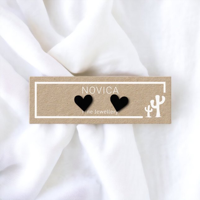 Encre Blanche Sur Carte D'Affichage De Cactus Kraf (Créateur téléchargé)