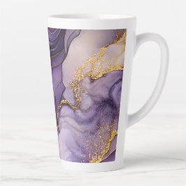 Encre d'alcool violet unique Grande Mug en latte c