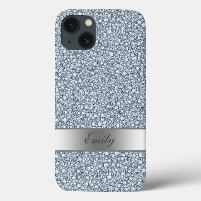 Encrusted Diamonds Look Glitzer Patter Case-Mate iPhone Hülle (Rückseite)
