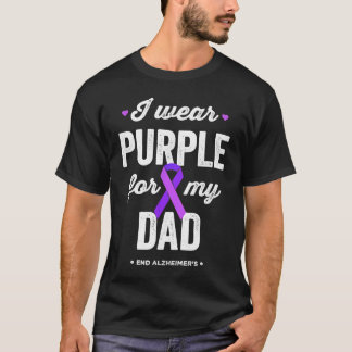 End Alz I Wear Lila für meinen Vater Alzheimers Aw T-Shirt