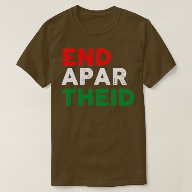 End Apartheid T-Shirt (Design vorne)