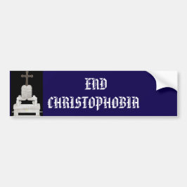 END CHRISTOPHOBIA AUTOAUFKLEBER
