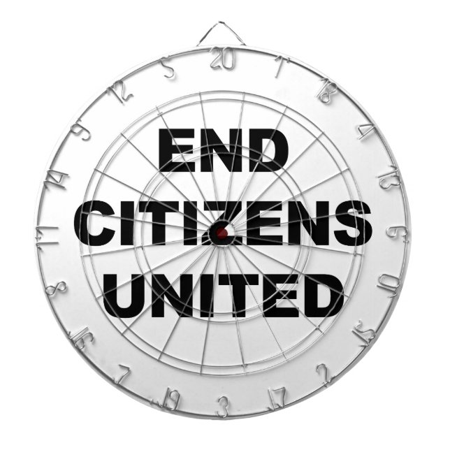 End Citizens United Dartscheibe (vorne)