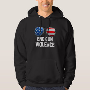End Gun Gewalt Sonnenbrille American US Flag Hoodie