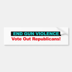 End Gun Violence -- Vote Out Republicans Autoaufkleber