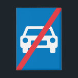 End of Motorway Traffic Sign Button<br><div class="desc">Serve your drinks in style with these end of motorway traffic sign paper cups. These coordinated party supplies feature the recognizable blue and red road symbol, making them an ideal choice for transportation themed birthdays, driving school graduations, or retirement celebrations. Whether you are serving juice, soda, or water, these durable...</div>