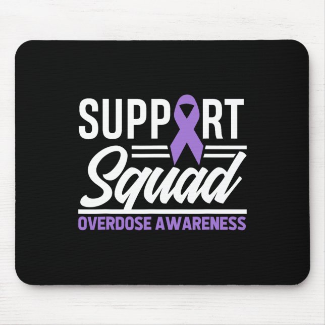 End Overdose Support Squad Overdose Awareness  Mousepad (Vorne)