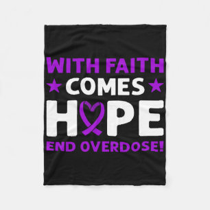 End Overdose! Violettes Band. Überdosierungsbewuss Fleecedecke