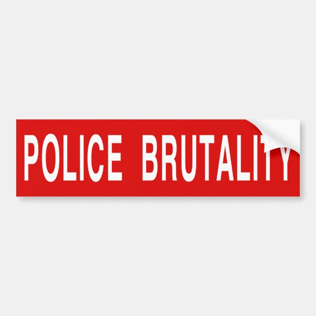 [END] POLIZEI-BRUTALITÄT (groß) Autoaufkleber (Vorne)