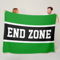 END ZONE Fett Gridiron Grün Schwarz Weiß Streifen