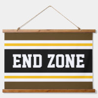 END ZONE Fun Athletic Brawn Yellow White Stripes