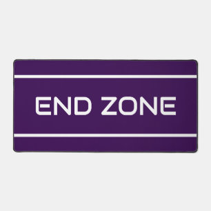END ZONE Moderne Textstreifen auf kräftigem Tiefpu Schreibtischunterlage