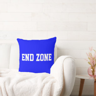 END ZONE Sportlich Athletisch 70er Text auf königs Kissen