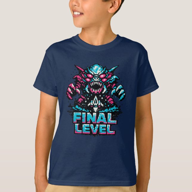 Endboss-Level-Arcade  T-Shirt (Vorderseite)