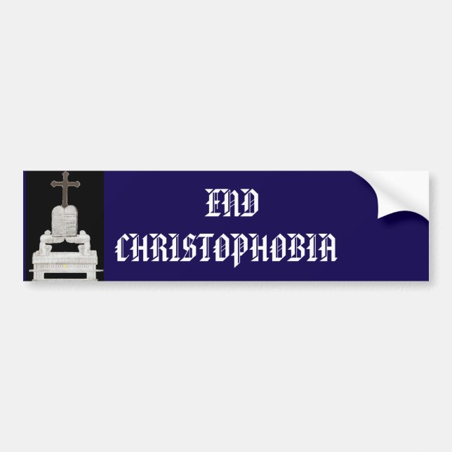 ENDE CHRISTOPHOBIE AUTOAUFKLEBER (Vorne)