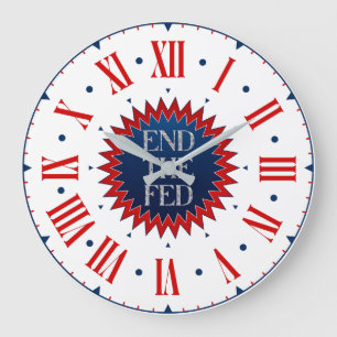 Ende der Gefüttert Stars römische große Uhr