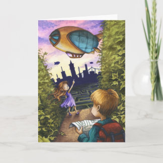 Ende der Hedge Maze Grußkarte Karte