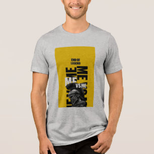 Ende der Legende Me vs Me Grafik Sweatshirt Tri-Blend Shirt