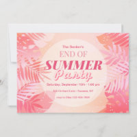 Ende der Party Einladung