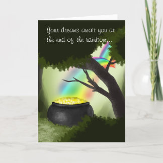 Ende der Rainbow St. Patrick's Day Card Karte