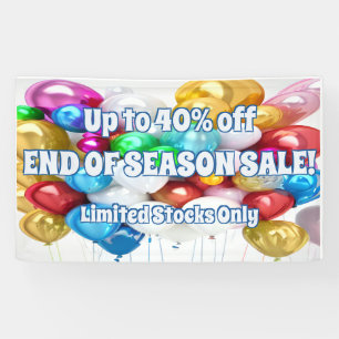 Ende der Saison Verkauf Vinyl Banner 3' x 5' Banne