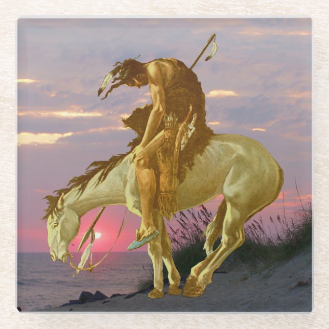 ENDE DER SPUR GLASUNTERSETZER (Vorderseite)